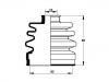 Faltenbalg, Antriebswelle CV Boot:44323-SB0-310