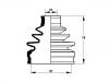 Faltenbalg, Antriebswelle CV Boot:KK150-22-540